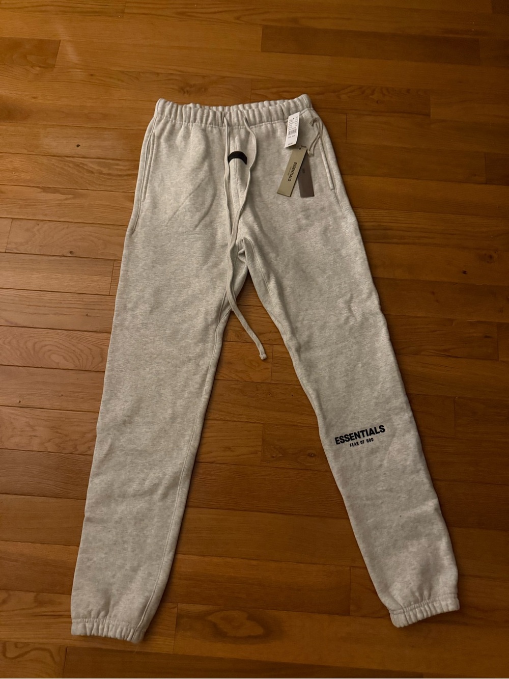 Essentials  Light Gray Fleece Jogger Pants